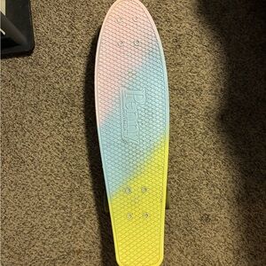 Penny Board Pink Blue Yellow